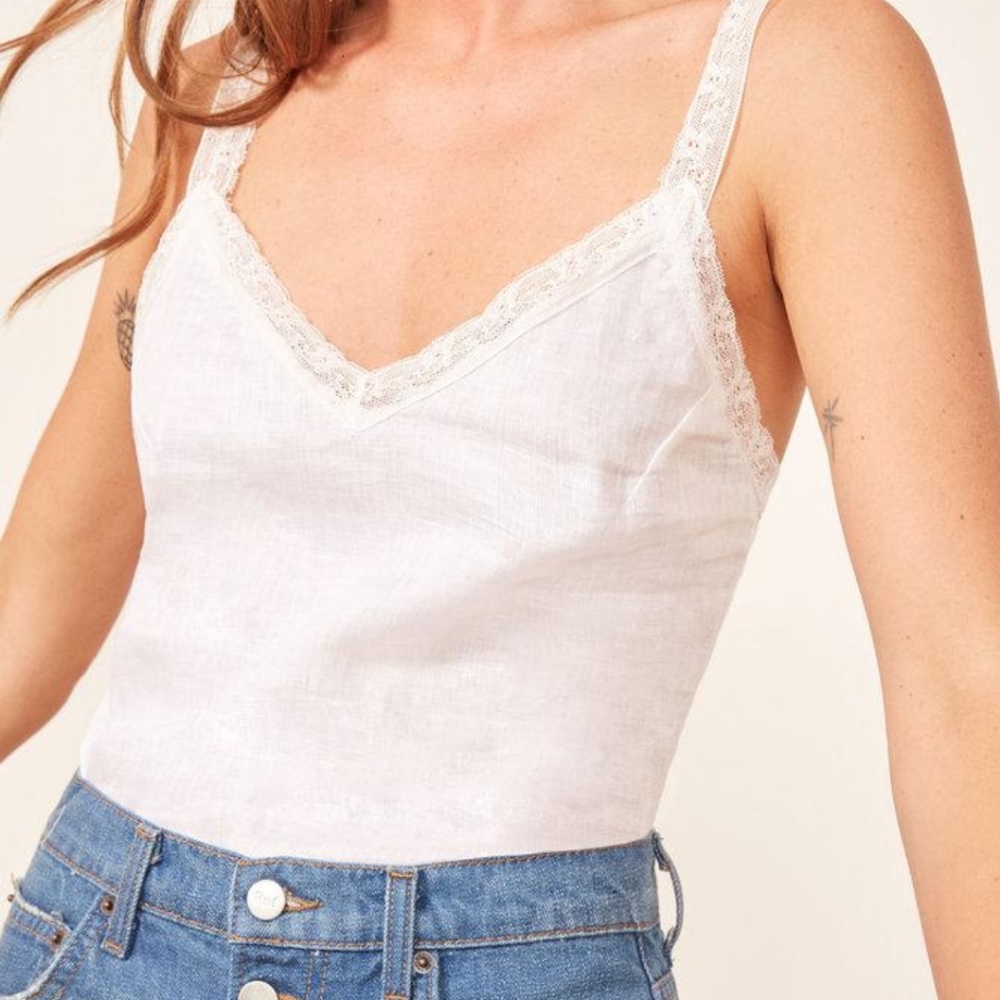 Reformation Emmie Linen Top NWT